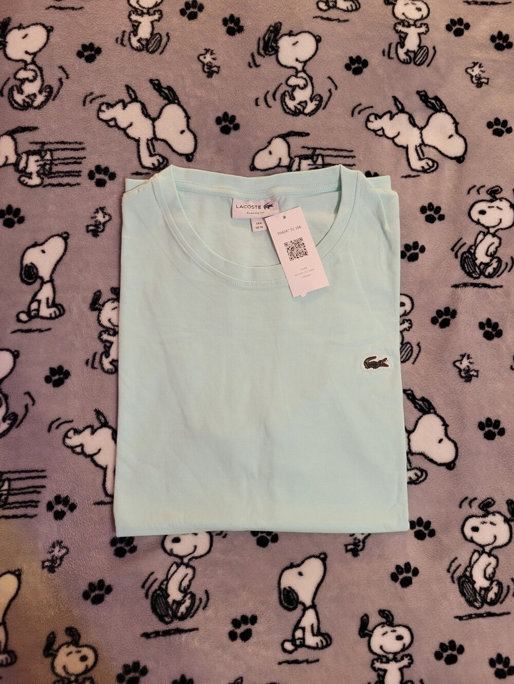 Brand New Lacoste Classic Fit Aqua T-Shirt Men's Size XL